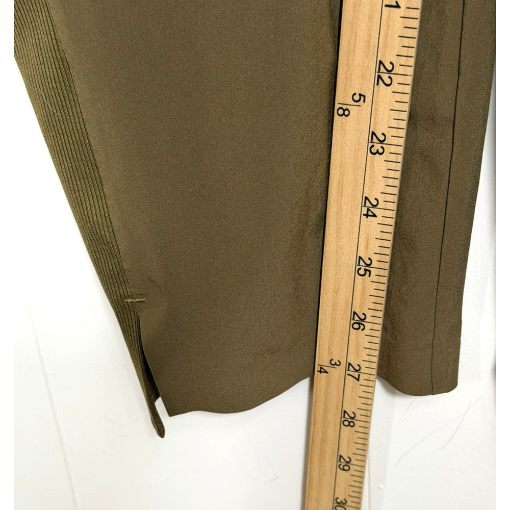Athleta Brooklyn Ankle Pants Olive Green Lightweight Pockets Stretch Size 8 - Picture 5 of 14